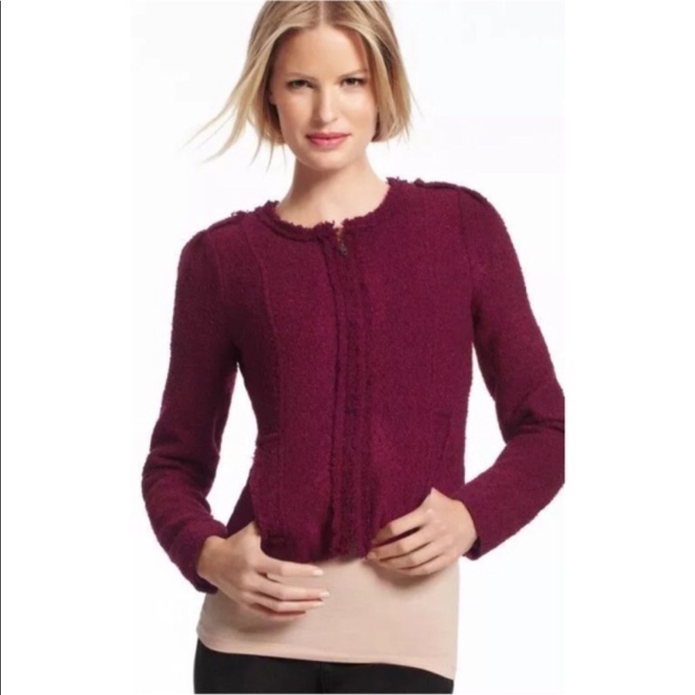 Cabi #530 Britt Boucle Tweed Jacket 6 EUC